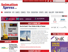 Tablet Screenshot of animationxpress.com